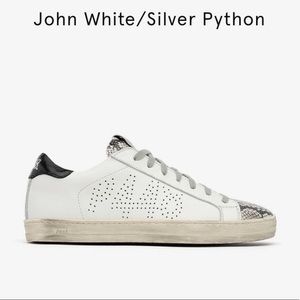 Women's John Embellished Low-top Sneakers In White/ Silpy P448 sneakers